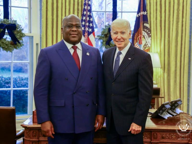 Félix Tshisekedi et Joe Biden