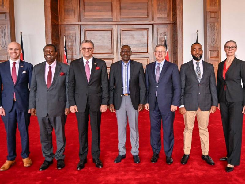 Massad Boulos reçu par le président William Ruto